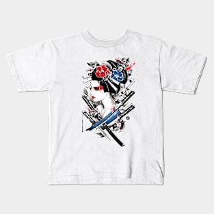 Geishas and Bushido, Eastern Culture Graphic T-shirt 13 Kids T-Shirt